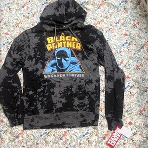 Marvel Black Panther Wakanda Forever Hoodie - Black and Blue